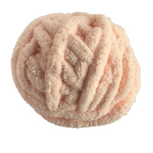 Factory Wholesale Thick <b>Polyester</b> Chenille Chunky <b>Yarn</b> for Arm Knitting Chenille Blanket - Product Image 2