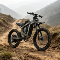 Moto tout-terrain électrique haute performance 72V 3000W, vitesse de 96 km/h