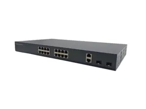 Saklar jaringan IP CCTV dengan 16 port POE dan 2 dari 1000Mbps + 2 Gigabit SFP untuk kamera IP CCTV dan NVRs