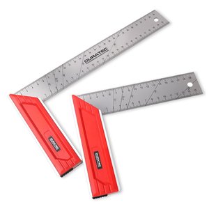 Regla de Ángulo Recto de Aleación de Aluminio DURATEC, 20, 30, 40 cm, Regla de Esquina en Forma de L para Marcado de Múltiples Ángulos en Trabajos de Madera - Product Image 1