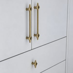 Kenop Lemari Dapur Minimalis Santaya Matte Black Brass, Kenop Laci Kamar Tidur, Kenop Laci Kamar Mandi, Gagang Furnitur - Product Image 3