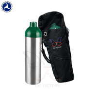 Bouteille d'oxygène médicale ZX DOT 1L-20L en aluminium léger avec valve CGA870 2015psi, réservoir de gaz médical portable OEM ODM
