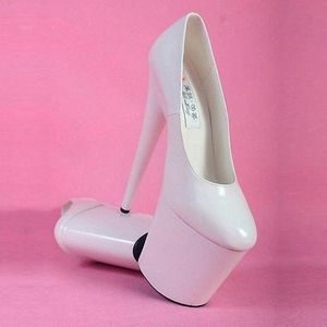 Chaussures à talons hauts de 20 cm, bout rond peu profond, 8 pouces, escarpins fantaisie pour travestissement, boîte de nuit, strip-teaseuse, et pour la danse sur barre à domicile - Product Image 5