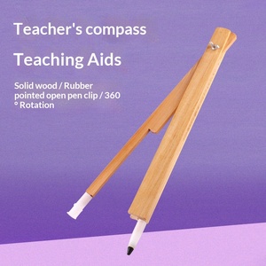 Compases de Madera para la Enseñanza de Matemáticas <span class=keywords><strong>y</strong></span> Física en el Aula - Herramientas de Demostración para Pizarras Grandes - Product Image 2