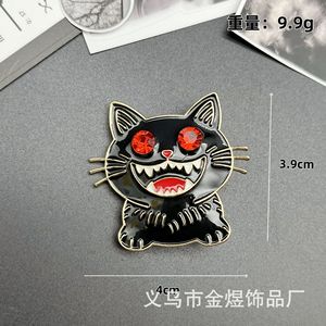 Animal Brooch Zinc Alloy Halloween Cat Bat Pumpkin <b>Skull</b> Badge For Clothing <b>Bag</b> Decoration Party Unisex - Product Image 3