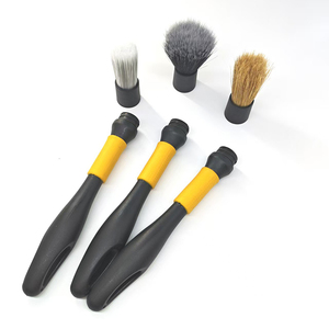 Kit de brosses de nettoyage pour roues et lavage de voiture NIKO, brosse en poils de sanglier, outils de détail automobile, brosse de détail pour l'intérieur et l'extérieur - Product Image 1