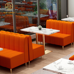 Café Café Marbre Cabine et Table Chaise Meubles Canapé Cabine Sièges Ensemble pour Restaurant et Café - Product Image 4
