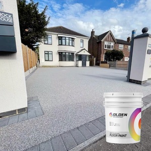 Revêtement de sol liquide époxy auto-nivelant effet marbre DEQI, respectueux de l'environnement, avec sable coloré, pour usage intérieur, application au pinceau, peinture décorative pour bureau - Product Image 3