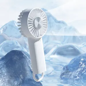 Maksimum soğutma için buz yarı iletken ile 4000mAh taşınabilir el klima soğutma fanı