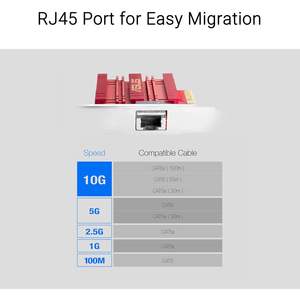 Adaptador de Red XG C100C 10G, Tarjeta PCI-E X4 con Puerto RJ45 Único para Computadoras de Escritorio, Venta al Por Mayor - Product Image 2