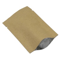 Sacs d'emballage pour aliments, 10 unités, pochette à fermeture thermique, crochet ouvert Top, papier Kraft, sac en Mylar en aluminium pour le café moulu, les collations, le thé, les bonbons