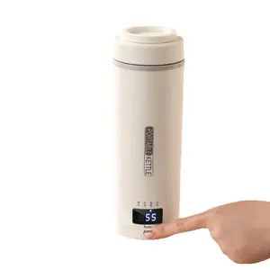 Dikkatle seçilmiş taşınabilir elektrikli su kaynama fincan Mini akıllı yalıtımlı 12-24 saat termal performans paslanmaz çelik - Product Image 1