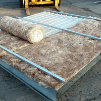 Isolation thermique de type certifié ISO pour diverses applications R5 Eco Brown Glass Wool Fiber Batts 200mm d'épaisseur