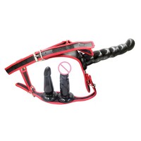 Producto Sexual Portátil, Dildos Largos con Cinturón, Ropa Interior con Dildo de 3 Cabezas, Juguetes Sexuales para Mujeres Lesbianas