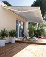 Auvent de balcon imperméable avec télécommande, auvent pliable, abri solaire pour piscine, toit rétractable, auvent de terrasse