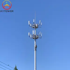 4G 5g Wifi señal microondas Antena celular sitio Internet móvil telecomunicaciones monopolo comunicación tubo torre