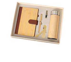 HBC High-end Fashion Custom Logo Business A5 Stainless Steel <b>Notebook</b> Gift Box <b>Sets</b> Corporate Meeting <b>Sets</b> Chinese New Year - Product Image 2