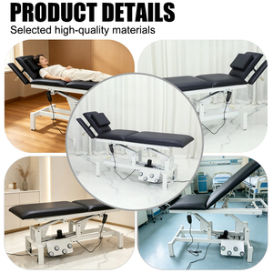 <span class=keywords><strong>Table</strong></span> de physiothérapie <span class=keywords><strong>électrique</strong></span> robuste, réglable en hauteur de 48 à 92 cm, lit <span class=keywords><strong>d</strong></span>'ajustement chiropratique à 2 moteurs - Product Image 3