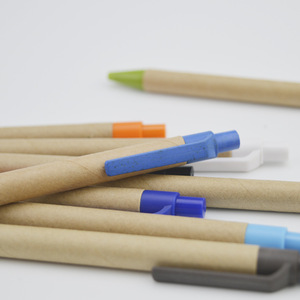 Penna a sfera in carta riciclata biodegradabile eco-compatibile con Logo personalizzato 1.0mm di larghezza di scrittura di alta qualità - Product Image 6