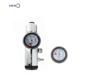 Régulateur d'oxygène LOVTEC en laiton massif, corps entièrement en laiton, grand <span class=keywords><strong>débit</strong></span> d'air, pour usage médical - Product Image 3