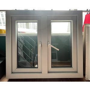 Hợp kim nhôm Khung nhà kính màu đen và trắng Vinyl lưới Đôi Treo năng lượng hiệu quả cửa sổ trượt - Product Image 6