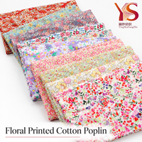 Tissu satiné imprimé numérique à motif floral dégradé RTS 75 g/m² - Faible quantité minimale de commande pour robe et foulard
