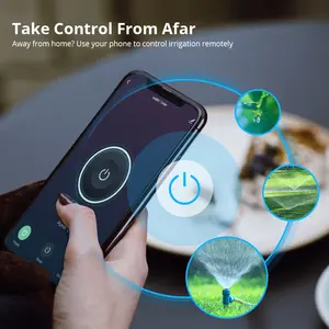 Zemismart Tuya <span class=keywords><strong>WiFi</strong></span> système <span class=keywords><strong>d</strong></span>'irrigation intelligent automatique électrique jardin arroseur minuterie à distance Compatible Alexa Echo plastique - Product Image 2