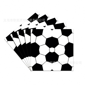 Lot de fournitures de fête sur le thème du football en gros – Vaisselle jetable pour <span class=keywords><strong>anniversaire</strong></span> d'enfants et événements sportifs - Product Image 5