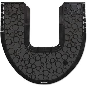 Tapis de toilette absorbant en caoutchouc Boardwalk Comfortable 2.0, 22 x 22, noir, imperméable et super absorbant pour usage domestique, 6 par carton - Product Image 2
