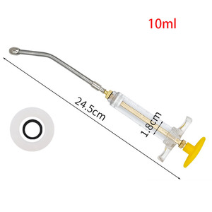 Pistola de Inyección Automática Multi-Capacidad para Animales, Ganado, Ovejas, Cerdos, Aves de Corral, Jeringa Veterinaria de Plástico y Acero con Cánula de Alimentación - Product Image 2