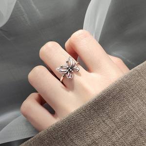 Vintage Elegant Butterfly Wedding Engagement <b>Ring</b> Anti-Allergy Trendy Women's Fancy Simple Cute Manufacturer Wholesale <b>Rings</b> - Product Image 5