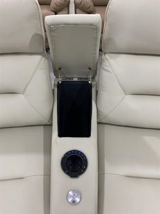 Asientos de Cine en Casa de Lujo, Muebles de Cuero Reclinables Eléctricos con Masaje Congelante - Product Image 6