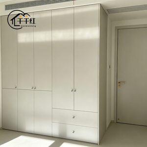 Custom <strong>Wardrobe</strong> Closet Whole House <strong>White</strong> Gloss Door Bedroom <strong>Wardrobe</strong> <strong>Set</strong> With Drawers Storage for Villa Household - Product Image 2