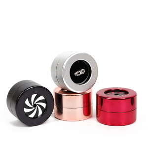 Originality Rotating Lifting Round Velvet Gift Ring Box Luxury