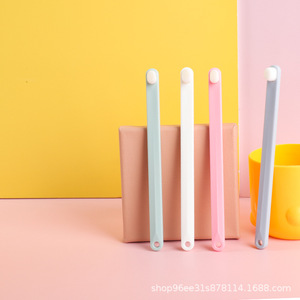 Pet Toothbrush Soft Bristles For Small Dogs Cats Puppies Oral Cleaning Reusable Pink White Gray Dark Green Rectangle Shape - Product Image 1