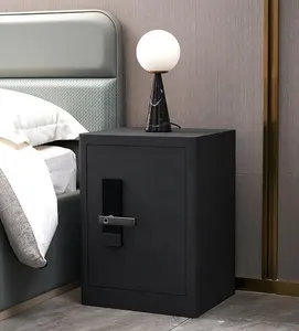 Customizable Fingerprint Home Safe With Touchscreen Keypad Deluxe Nightstand Safe 2.8 Cubic Feet
