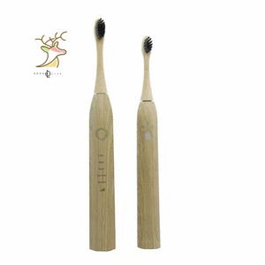 Eco Friendly Bamboo Sonic Toothbrush Rechargeable Electric Tooth Brush with Charcoal Replacement Heads Custom Logo Accept priva