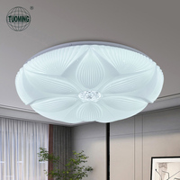 Enfants chambre télécommande dimmable acrylique moderne forme de fleur led plafonnier