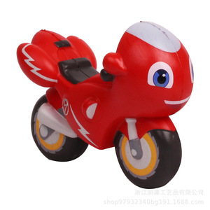 Cartoon PU Foam Motorcycle Toy Soft <b>Squishy</b> Stress Relief Desk Decoration Gift - Product Image 2