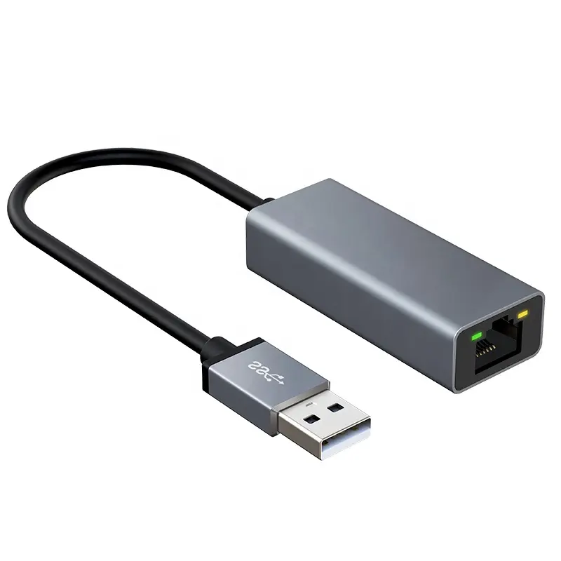 Prix OEM Adaptateur Ethernet réseau LAN USB 2.0 RJ45 pour PC de bureau et ordinateur portable et plus