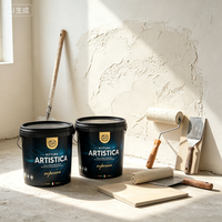 VALIDEA Peinture Murale Décorative Intérieure Haute Couvrance, Base Acrylique Texturée Blanche Spéciale, Revêtement Liquide de Base pour Art et Décoration