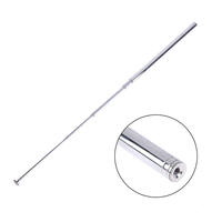 Offre Spéciale 1 pièce Antenne Télescopique FM à Tête Plate en Cuivre 1,2 m 10 Sections Super Signal Filetage M4