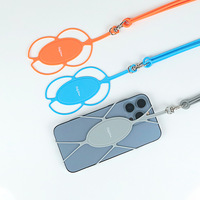 Nouveau porte-carte en silicone imprimé UV écologique avec support de téléphone portable et étui pour badge d'identification, idéal pour hommes et femmes, pour les voyages en extérieur et le bureau