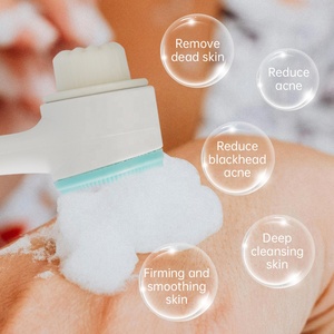 <span class=keywords><strong>Brosse</strong></span> <span class=keywords><strong>Nettoyante</strong></span> <span class=keywords><strong>Visage</strong></span> <span class=keywords><strong>Douce</strong></span> Manuelle à Poils Souples Double Face pour Nettoyage des Pores et Exfoliation - Product Image 5
