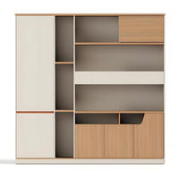 Archivadores Modernos de Madera de Lujo, Móviles, con Cerradura y Llave, Muebles de Almacenamiento Ecológicos para Oficina