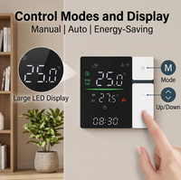 Termostato Inteligente WiFi Tuya para Calefacción por Suelo Radiante y Caldera, Programable para 7 Días, NTC ±1 ° Control Remoto C APP con Bloqueo para Niños