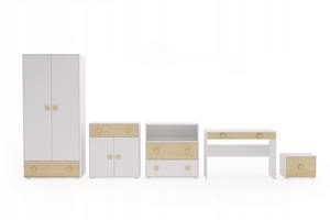 Estantería <span class=keywords><strong>de</strong></span> Madera Blanca <span class=keywords><strong>de</strong></span> 3 Niveles para Niños, Librería con Tres Estantes, Estante Decorativo para Juguetes - Product Image 5