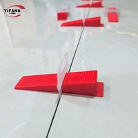 Cales de nivellement pour carreaux en plastique modernes réutilisables, accessoires de pose multi-usages, entretoises de carrelage étanches, clips de nivellement auto-adhésifs