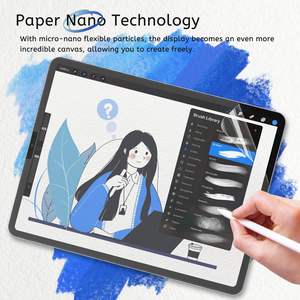 โรงงานผู้ผลิต OEM รับผลิตฟิล์มกันรอยหน้าจอแบบมีลายกระดาษสำหรับ iPad Pro 11 นิ้ว ป้องกันแสงสะท้อน ป้องกันรอยนิ้วมือ เรียบลื่น - Product Image 5