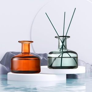 Custom Eco-Friendly High Quality <b>Reed</b> <b>Diffuser</b> Luxury 200ml Clear Round Aromatherapy Glass <b>Bottle</b> - Product Image 4